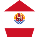 The Flag of French Polynesia Pentagon