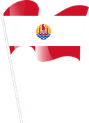 The Flag of French Polynesia Pole Flag I