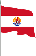 The Flag of French Polynesia Pole Flag II
