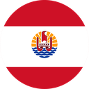 The Flag of French Polynesia Round
