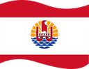 The Flag of French Polynesia Wavy I