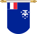 The Flag of French Southern and Antarctic Lands Hanging Banner II