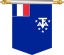 The Flag of French Southern and Antarctic Lands Hanging Banner III
