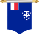 The Flag of French Southern and Antarctic Lands Hanging Banner I