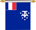 The Flag of French Southern and Antarctic Lands Hanging Banner IV