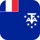 The Flag of French Southern and Antarctic Lands Rounded Square