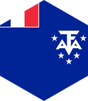 The Flag of French Southern and Antarctic Lands Hexagon II