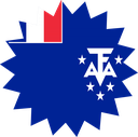The Flag of French Southern and Antarctic Lands Star Burst