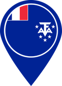 The Flag of French Southern and Antarctic Lands Map Pin