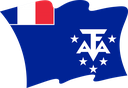 The Flag of French Southern and Antarctic Lands Wavy II