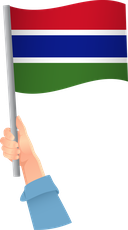 The Flag of Gambia Handheld
