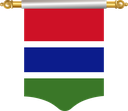 The Flag of Gambia Hanging Banner I