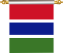 The Flag of Gambia Hanging Banner IV