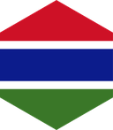 The Flag of Gambia Hexagon II