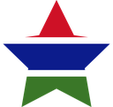The Flag of Gambia Star