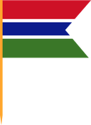 The Flag of Gambia V Cut