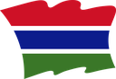 The Flag of Gambia Wavy II