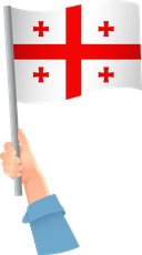 The Flag of Georgia Handheld
