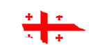 The Flag of Georgia Map