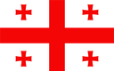 The Flag of Georgia Rounded Rectangle