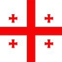 The Flag of Georgia Rounded Square