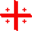 The Flag of Georgia Scallop Circle
