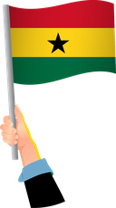 The Flag of Ghana Handheld