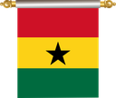 The Flag of Ghana Hanging Banner IV