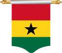 The Flag of Ghana Hanging Banner I