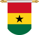 The Flag of Ghana Hanging Banner II