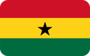 The Flag of Ghana Rounded Rectangle
