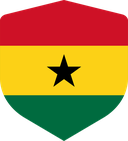 The Flag of Ghana Shielded I