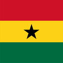 The Flag of Ghana Square