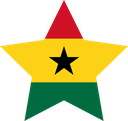 The Flag of Ghana Star