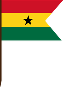 The Flag of Ghana V Cut