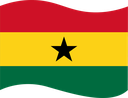 The Flag of Ghana Wavy I