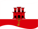 The Flag of Gibraltar Wavy I