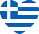 The Flag of Greece Heart
