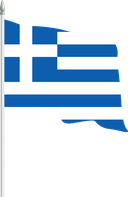The Flag of Greece Pole Flag II