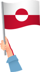 The Flag of Greenland Handheld