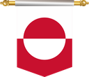 The Flag of Greenland Hanging Banner III