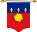 The Flag of Guadeloupe Hanging Banner I