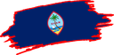 The Flag of Guam Brushed