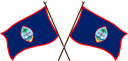 The Flag of Guam Crossed Flags