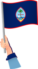 The Flag of Guam Handheld