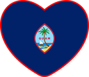 The Flag of Guam Heart