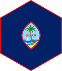 The Flag of Guam Hexagon II