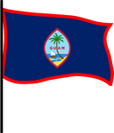 The Flag of Guam Pole Flag III