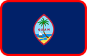The Flag of Guam Rounded Rectangle