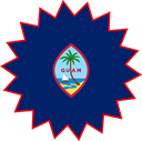 The Flag of Guam Star Burst